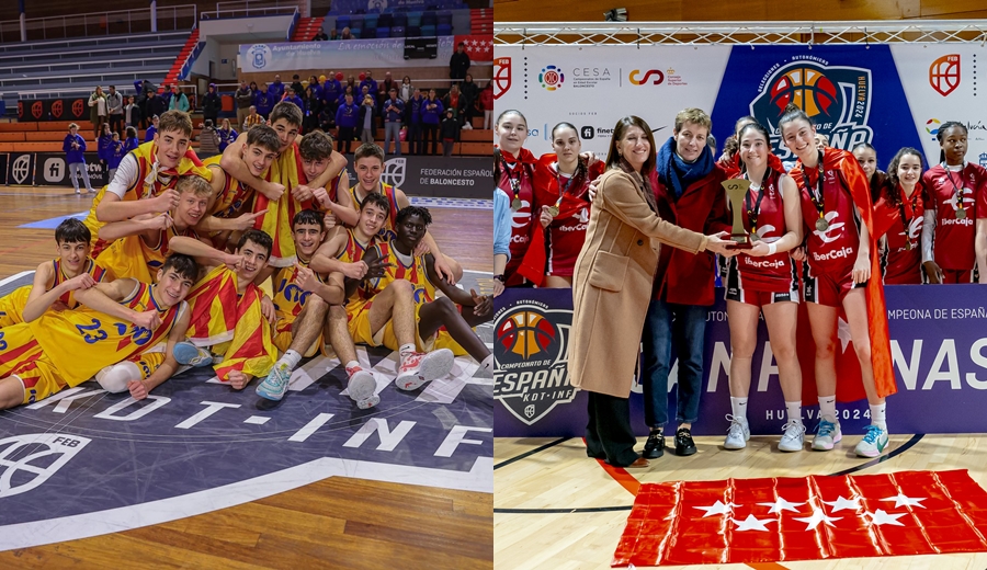 Cataluña, Madrid y Castilla y León, vencedores en los campeonatos de España infantil y cadete