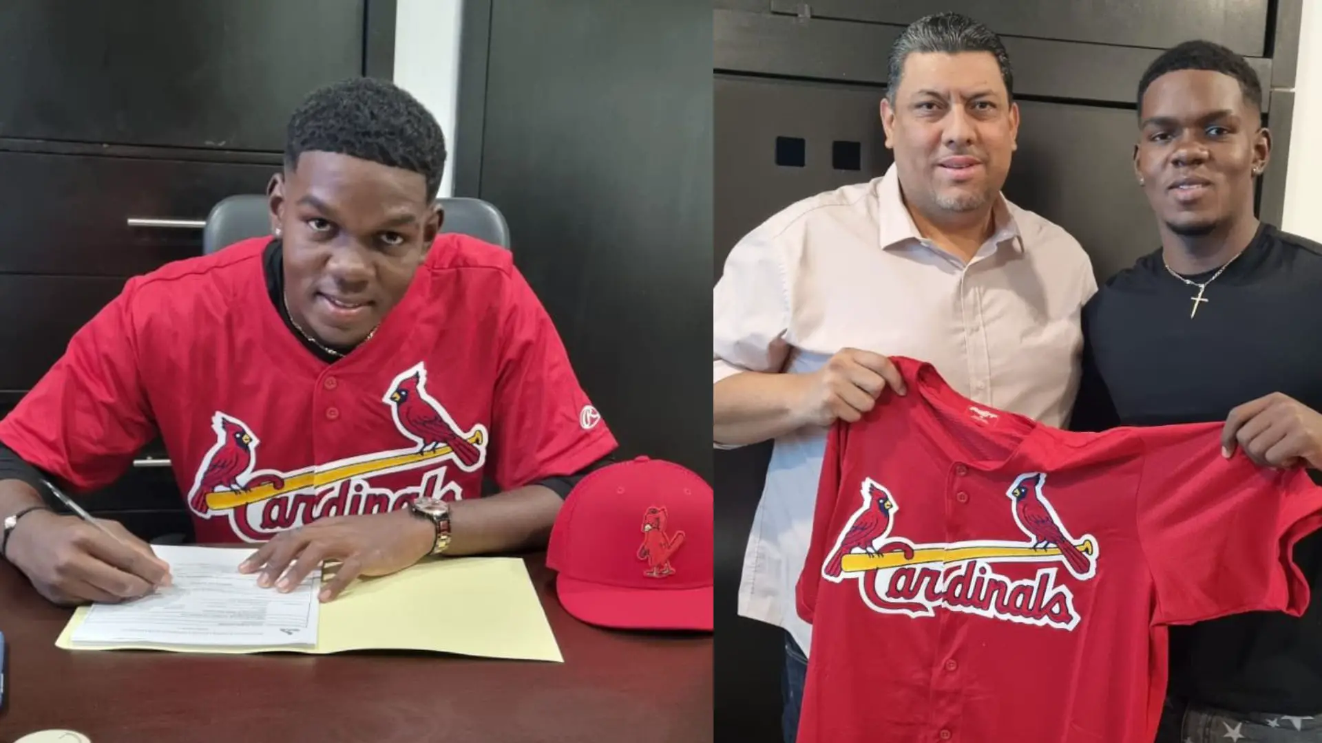 el lanzador Earle Rafael Zulueta se une a sus compatriotas estampando su firma con los Cardenales de San Luis