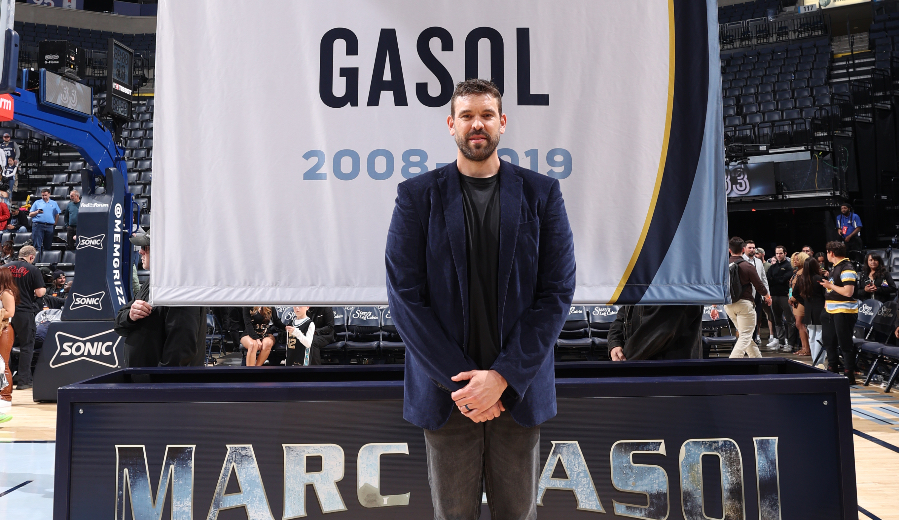 El número 33 de Marc Gasol ya cuelga de lo más alto en Memphis