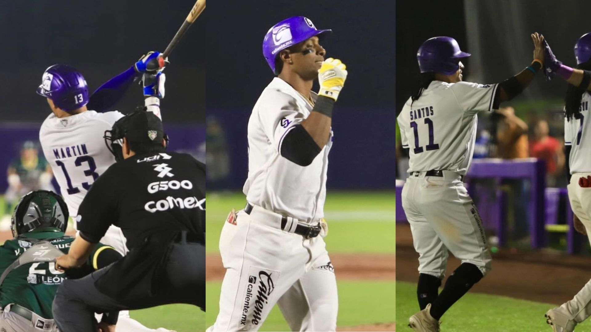 Leonys Martín tuvo otra noche de poder ofensivo con los Conspiradores de Querétaro en una jornada de la Liga Mexicana de Béisbol