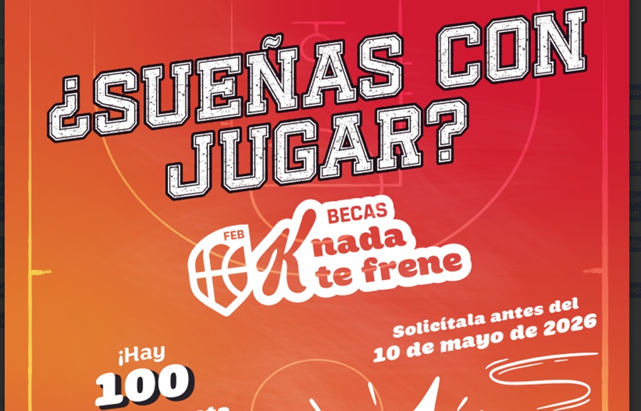 Las nuevas “Becas FEB K nada te frene” ofrecen hasta 500 euros para jugar a baloncesto federado a menores entre 8 y 17 años
