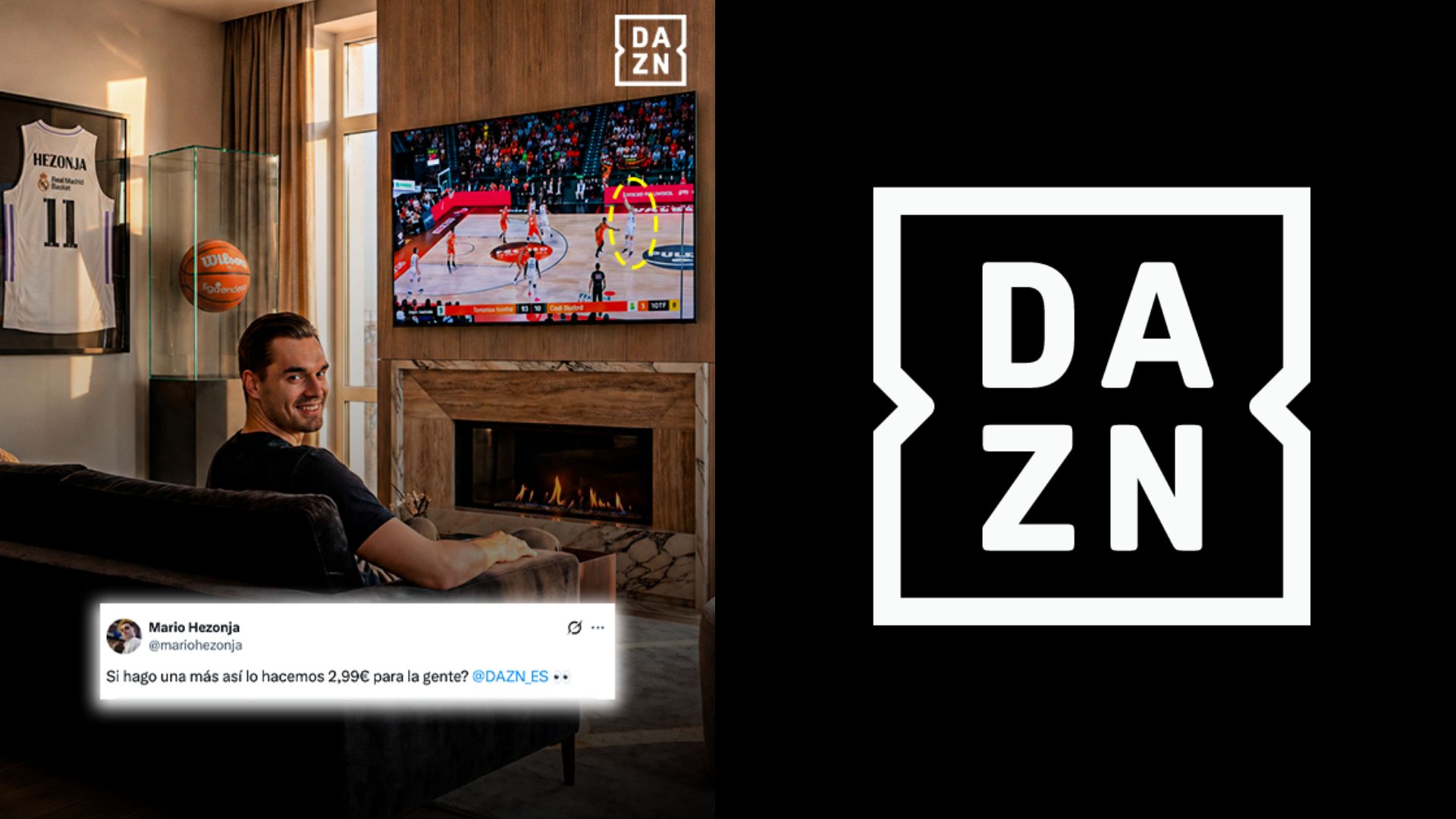 hezonja cumple el reto de dazn