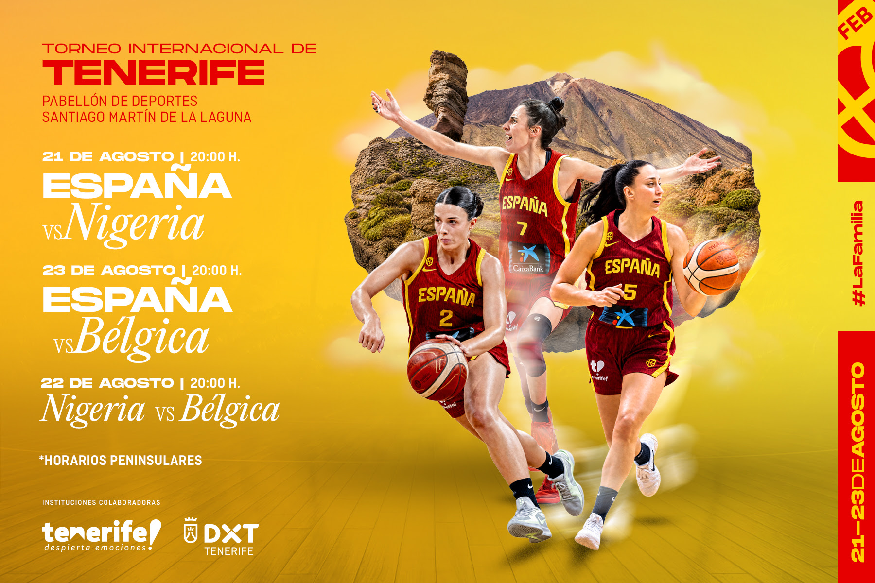España jugará en Tenerife el primer torneo de preparación en España rumbo a la Copa del Mundo de Berlín