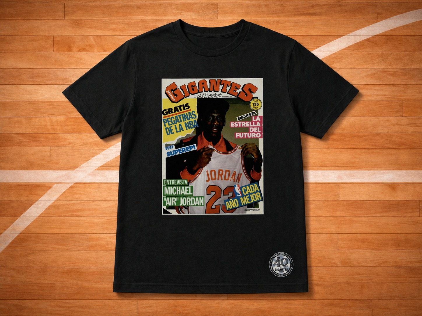 La camiseta con la portada de Jordan, ahora rebajada un 20%