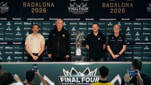 Las palabras de Txus Vidorreta e Ibon Navarro antes de disputar la Final Four de la BCL 2026